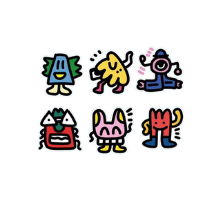 tutu创意二次元怪异卡通念头小怪车身户外车身反光划痕装饰贴画