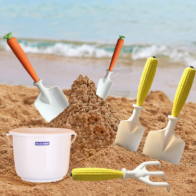 儿童沙滩玩具宝宝戏水挖沙土工具玩雪铲子小桶海边玩沙子套装沙池