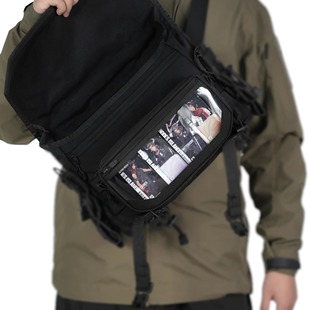 大号噤蝉透明副包机能痛包二次元战术机能风molleFGM-03P鹤立副包