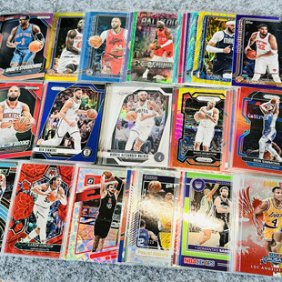 6元 NBA球星卡帕尼尼Panini球迷投资收藏 好人名宿带编限量折射正版