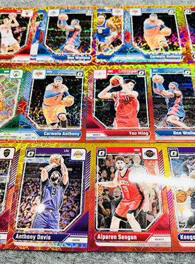 25optic带编红金折射99编姚明甜瓜大本NBA球星卡帕尼尼Panini收藏
