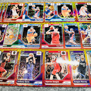 25optic带编红金折射99编姚明甜瓜大本NBA球星卡帕尼尼Panini收藏