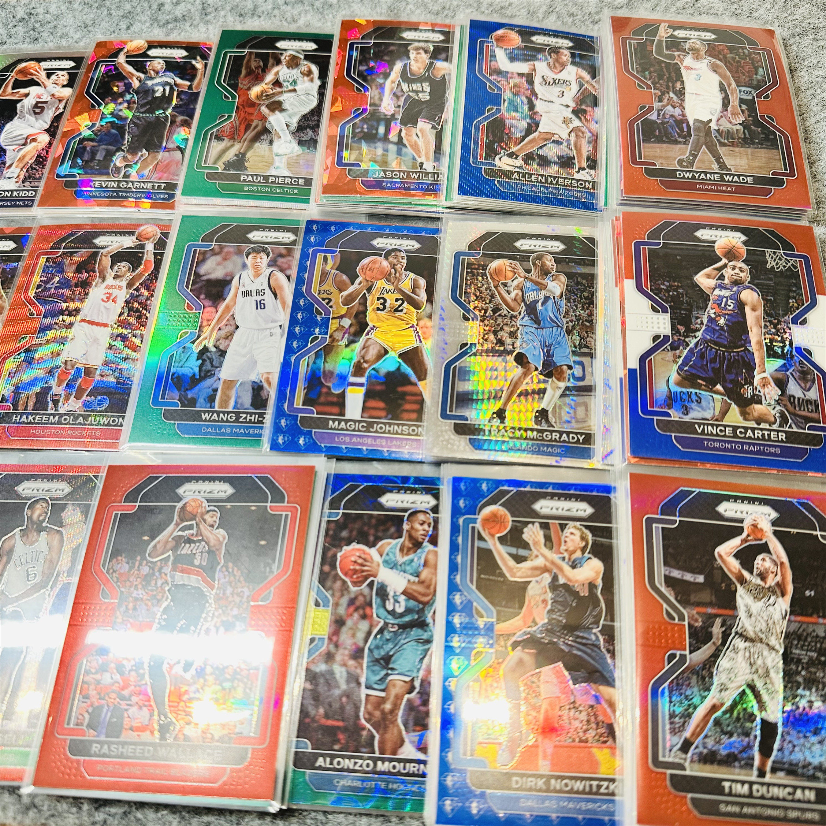 名宿超巨彩虹套21-22折射韦德麦迪正版NBA球星卡帕尼尼Panini收藏