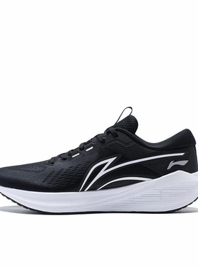 李宁吾适lite V2轻量高回弹舒适透气防滑耐磨跑鞋黑色