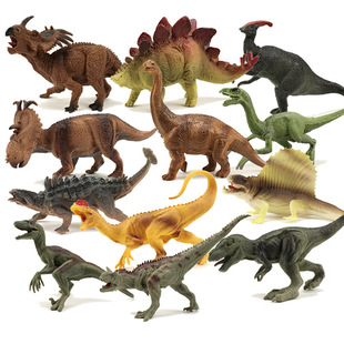 儿童玩具早教 仿真恐龙玩具模型套装 电商款 12只盒装