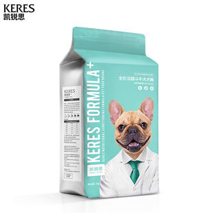 凯锐思法斗狗粮幼犬成犬专用法国法牛斗牛犬专用耀目美毛健骨4斤