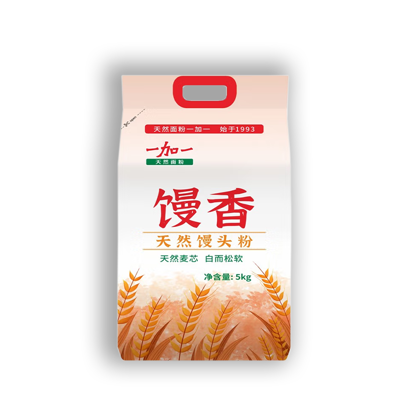 一加一馒香5kg 天然馒头粉中筋包子大饼煎包水饺通用面粉