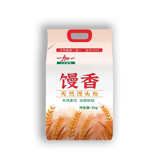 一加一馒香5kg 天然馒头粉中筋包子大饼煎包水饺通用面粉