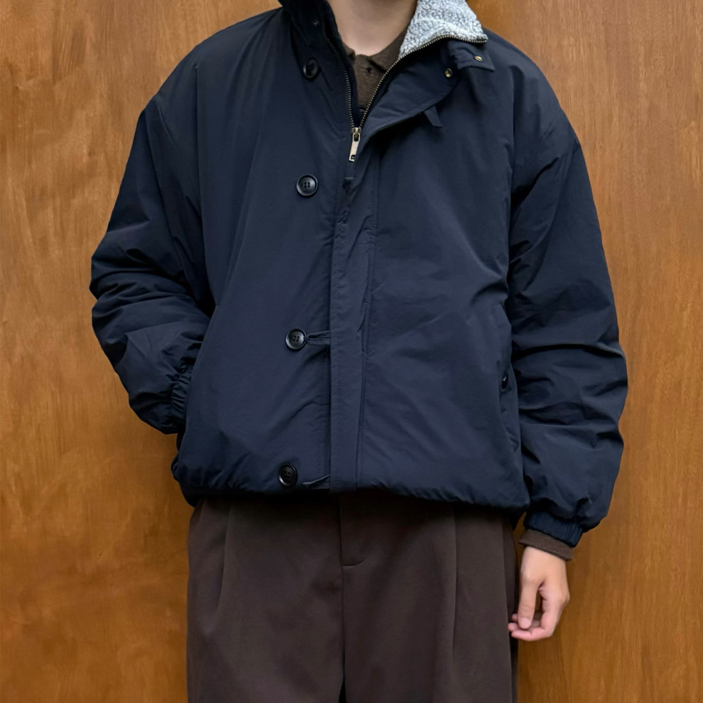 Pointlamp防风立领羊羔绒棉服