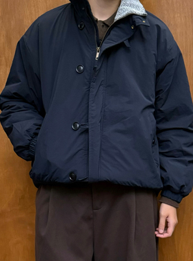 Point lamp日系复古防风立领羊羔绒棉服男女秋冬户外原宿bf风棉衣