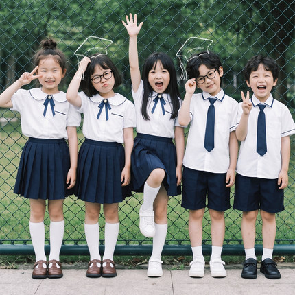 六一儿童大合唱团演出服小学生诗歌朗诵演讲比赛毕业照班服学院风