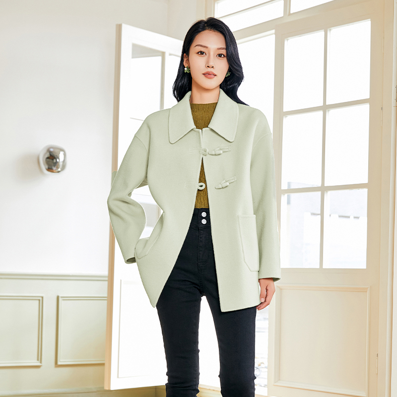 Lucidy/鲁思蒂中长款双面呢大衣