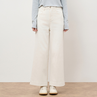 鲁思蒂经典百搭直筒牛仔裤女2025秋冬新款时尚高腰显瘦长裤