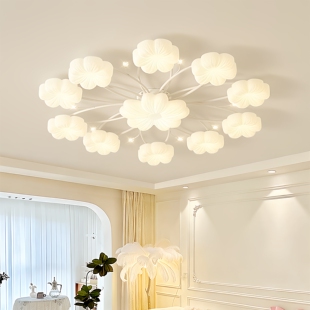 2026年新款客厅灯主灯现代简约大气卧室吸顶灯奶油风全屋套餐灯