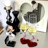 敬酒杯结婚香槟酒杯订婚高脚杯一对爱心形玻璃杯轻奢新婚情人礼物