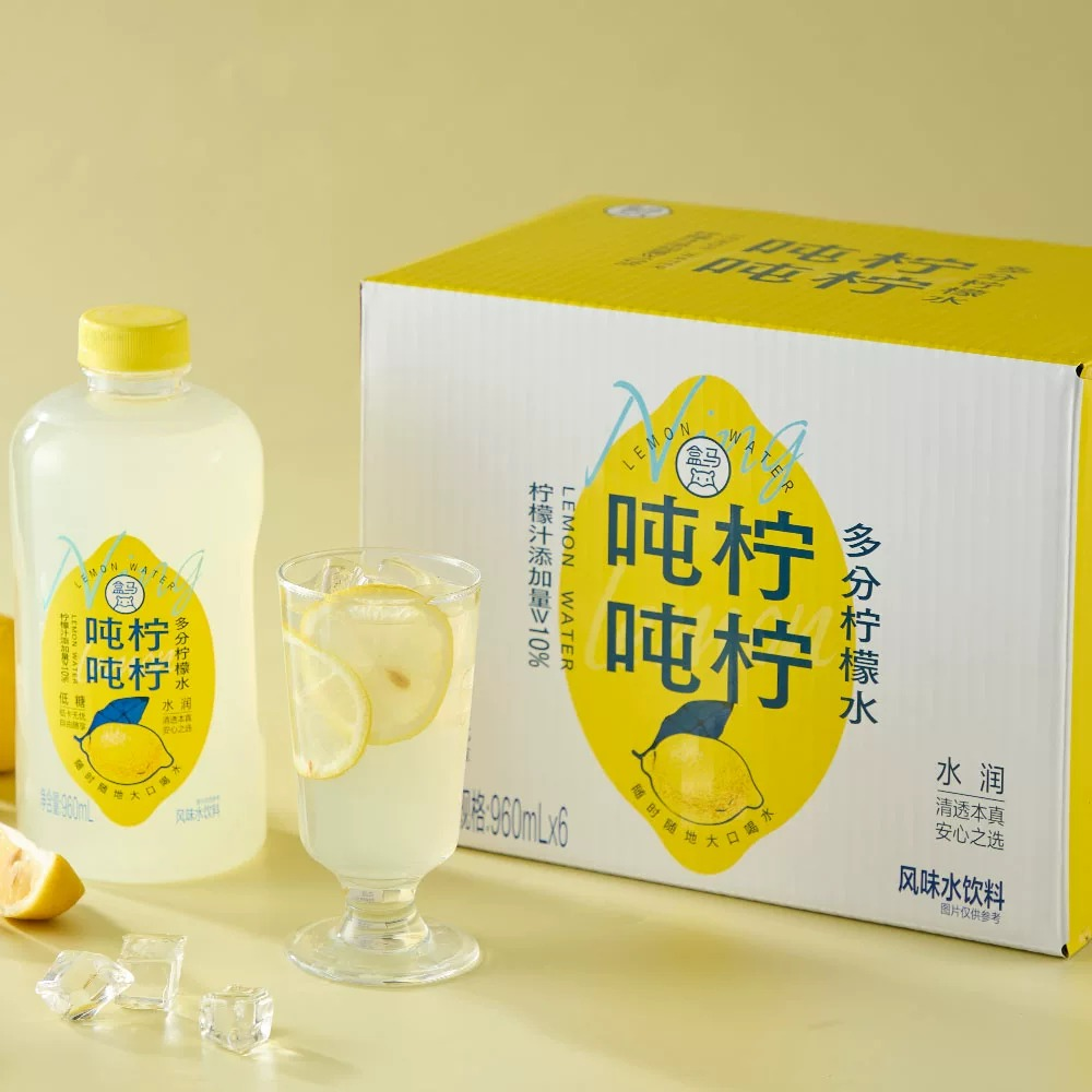 盒马鲜生低糖多汁柠檬水960ml