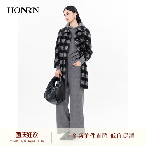 HONRN/红人中长款大衣外套