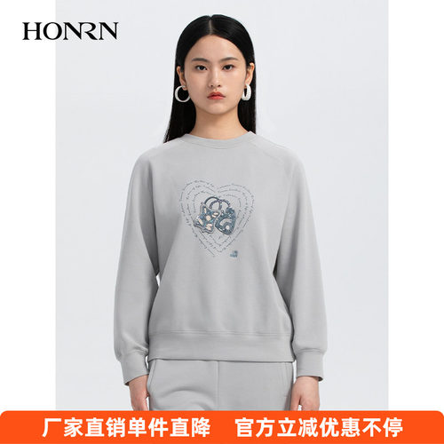 HONRN/红人宽松卫衣外套