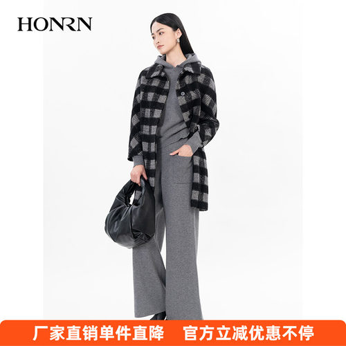 HONRN/红人中长款大衣外套