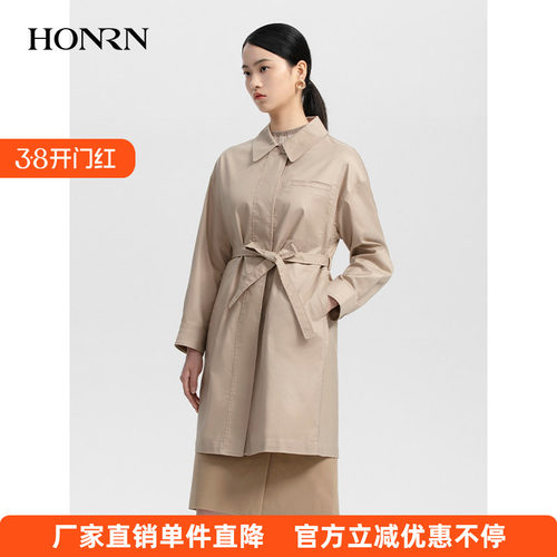 HONRN/红人中长款风衣外套