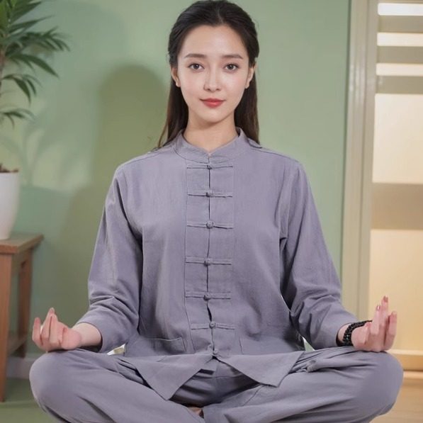 居士服女大码打坐禅修服寺庙拜佛衣服中国风茶禅服男唐装禅意套装