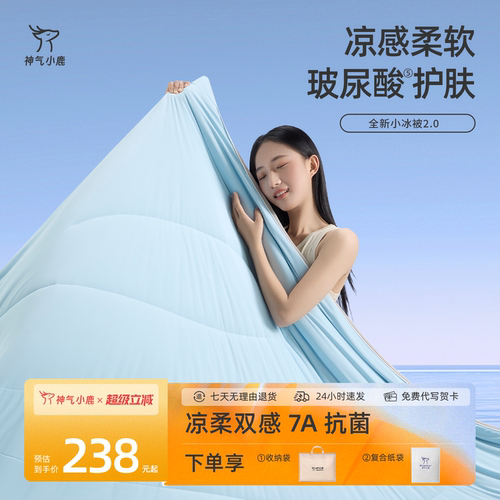 神气小鹿小冰被2.0可水洗夏凉被