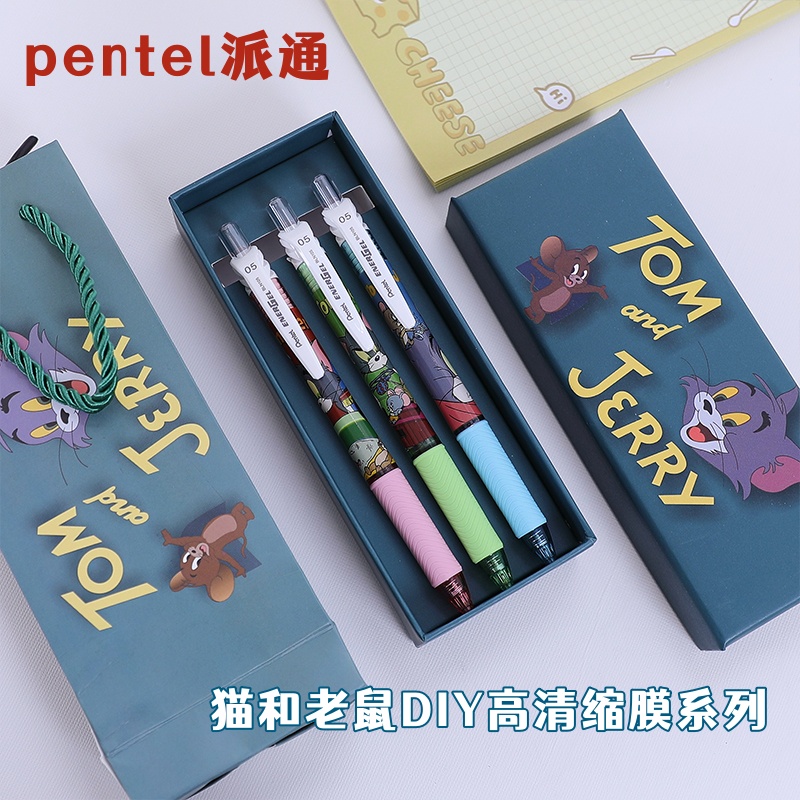 pentel/派通猫和老鼠速干中性笔