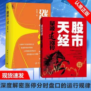 股市天经：量波逮涨停 2册 涨停28式 黑马王子原创新作重磅问世 短线抓涨停板方法策略技巧 量学实战宝典书籍 书