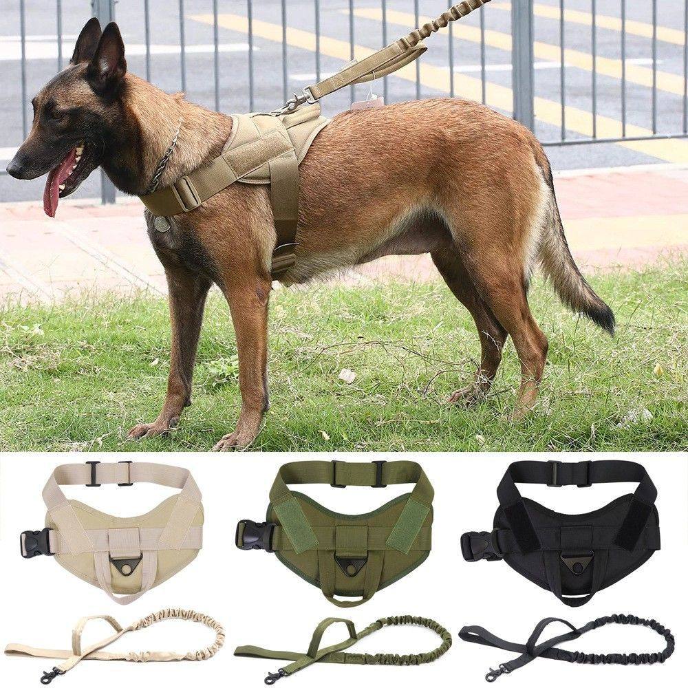 狗狗战术背心中大型犬背心式牵引绳德牧金毛马犬狼犬遛狗牵引狗衣