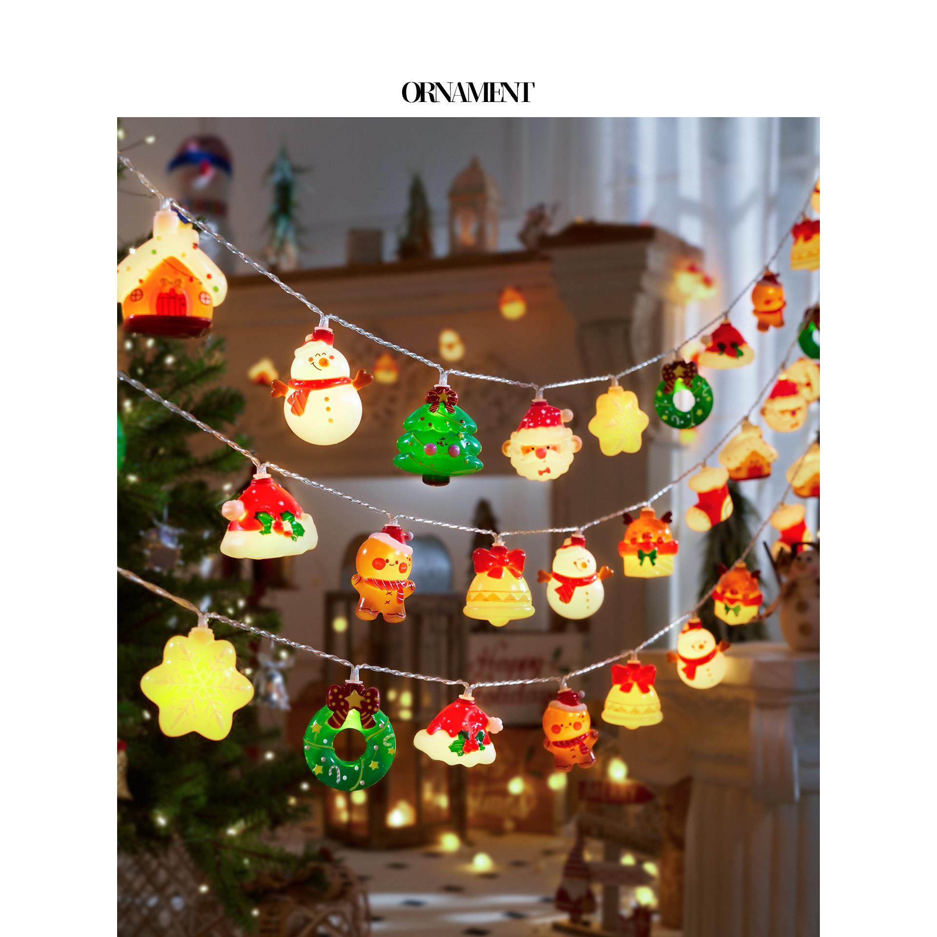 圣诞节装饰品氛围感场景布置圣诞树挂件小夜灯挂饰神耶诞道具装扮