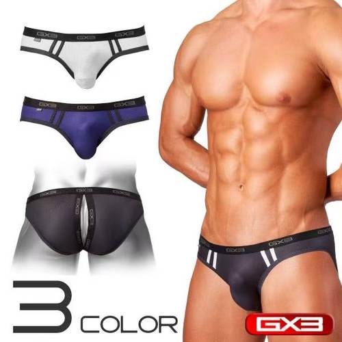 绝版GX3男士低腰三角内裤后空款创意设计经典一条装