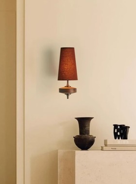 复古壁灯-丹麦设计壁灯经典设计绒布灯罩壁灯走廊酒店民宿姹寂风