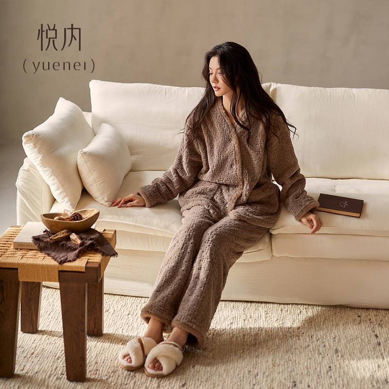 【商场同款】悦内女士法兰绒睡衣