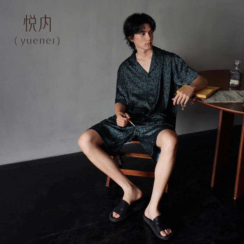【商场同款】悦内男士丝绸睡衣图片