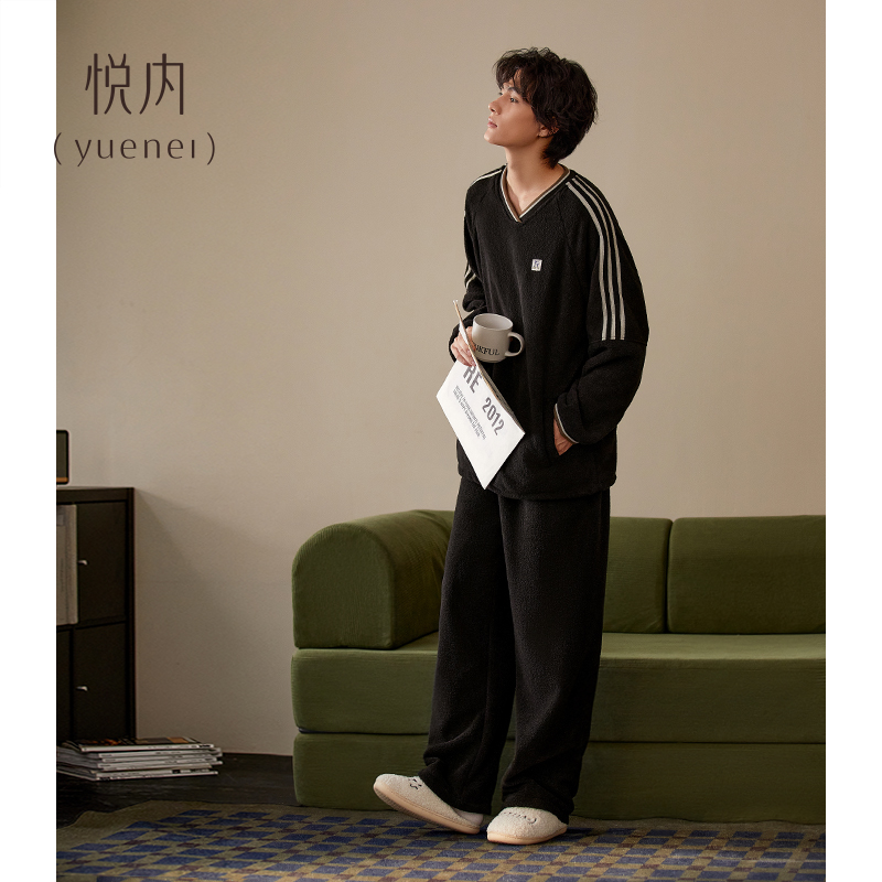 【商场同款】悦内男士法兰绒睡衣