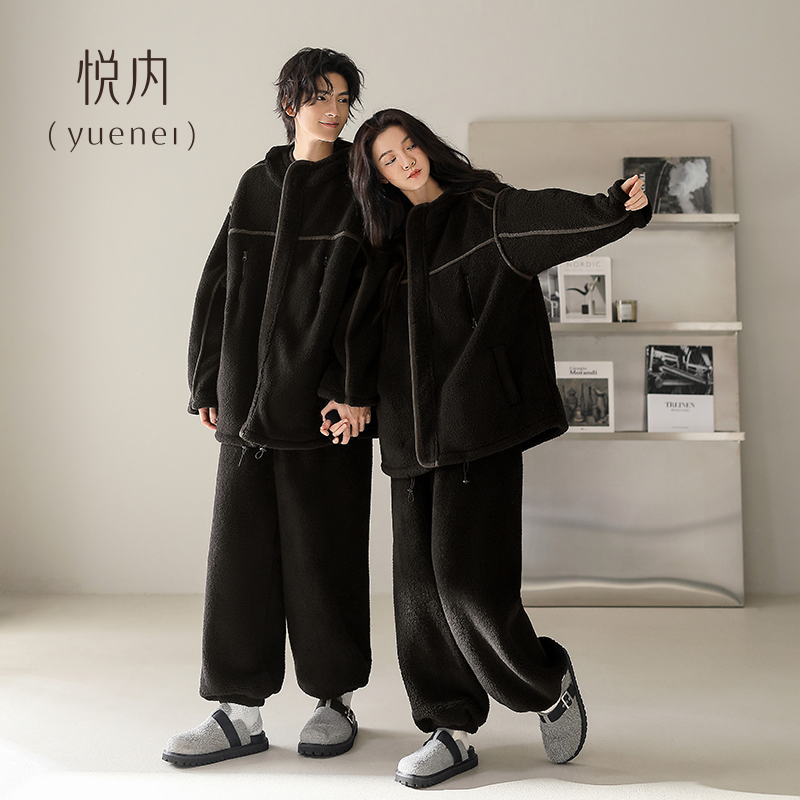 【商场同款】悦内情侣法兰绒睡衣