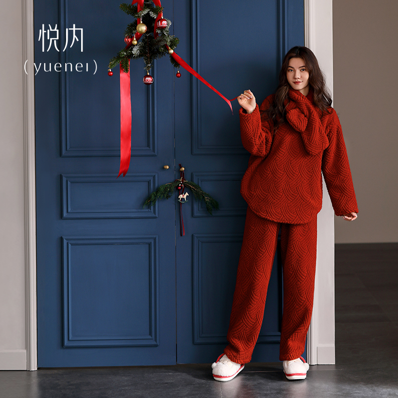 【商场同款】悦内女士法兰绒睡衣