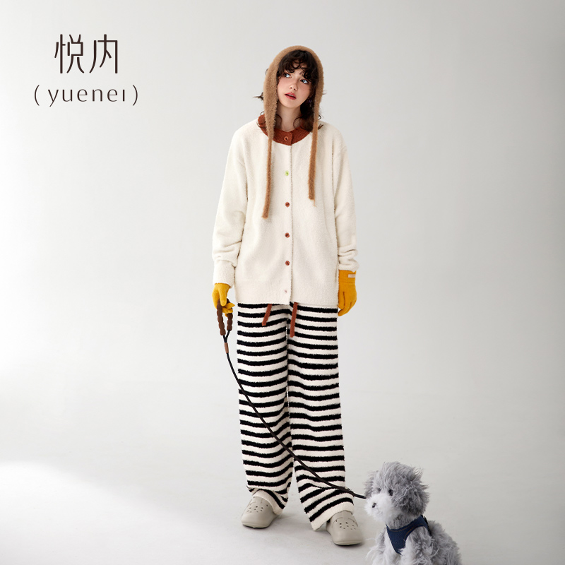 【商场同款】悦内女士半边绒睡衣