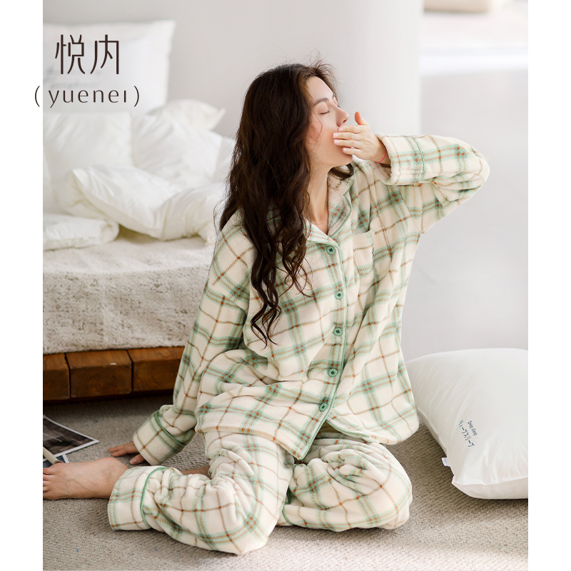 【商场同款】悦内女士法兰绒睡衣