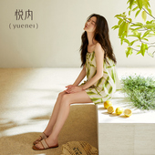 家居服可外穿时尚 夏天莫代尔吊带短裤 扎染 夏季 悦内带胸垫睡衣女款