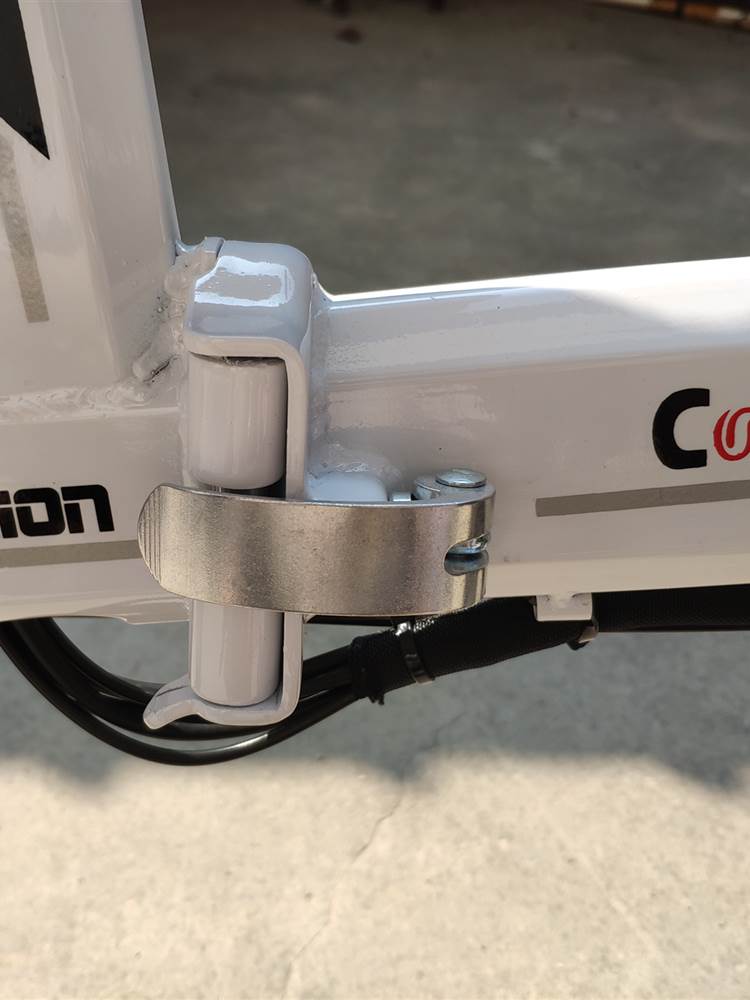 折叠自行车锂电车车架快拆手柄英格威凤凰嗨米通用横梁折叠扣配件