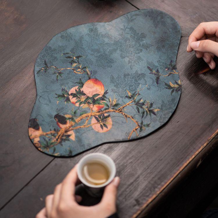 香云纱国风复古茶席布艺茶壶垫禅意茶台茶盘垫茶具茶道配件