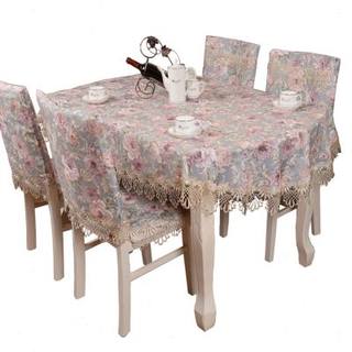 椭圆形餐桌椅子套罩现代简约座布餐桌布椅套椅垫套装中式桌布布艺