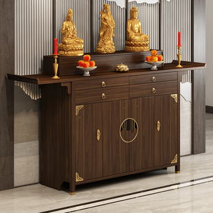 新中式实木供桌香案家用客厅神台供台上供香桌佛台案台农村中堂柜