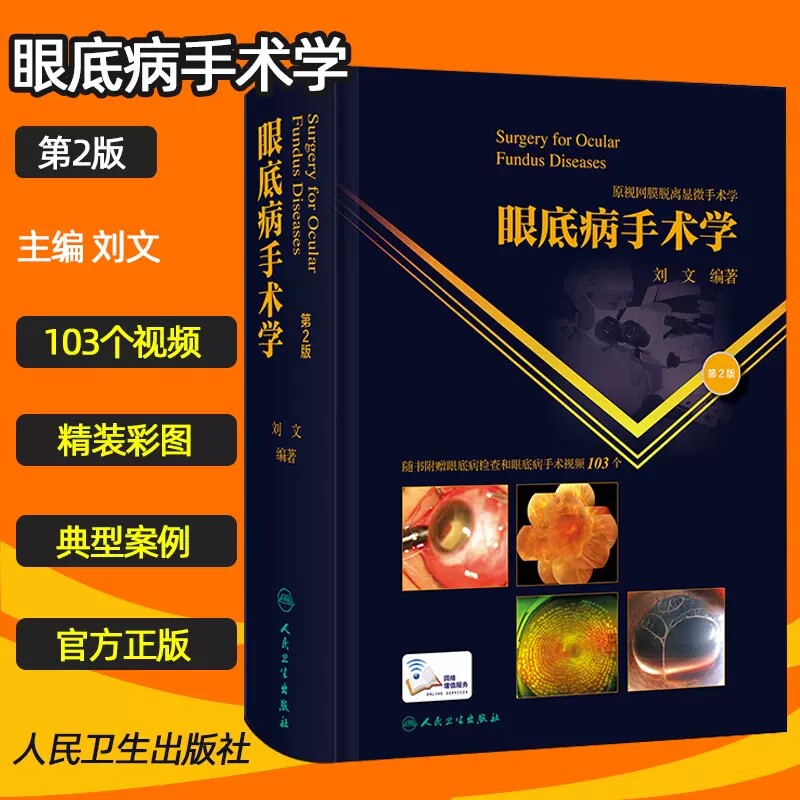 新版 眼底病手术学 第2二版刘文 原视网膜脱离显微手术学眼科书籍眼科学眼视光学专业医生门诊笔记实用图谱图解疾病人民卫生出版社