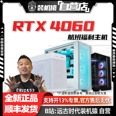 T04装机猿自营4199航班RTX 4060显卡/13100F/12400F/13400F主机