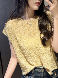 进kou重磅珍珠褶加捻衬衣短袖 心心念念 上衣 过目不忘 Sorrytin