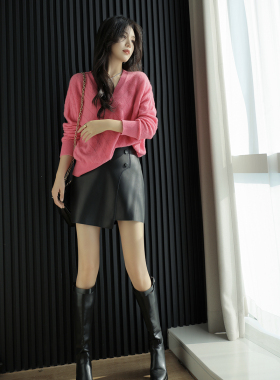 Sorrytin  仙系“薄雾”一眼沦陷 镂空双V领温暖山羊绒针织衫毛衣