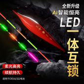 呈舟316一体互锁OLED智能恒亮日夜两用咬钩变色高灵敏电子夜光漂