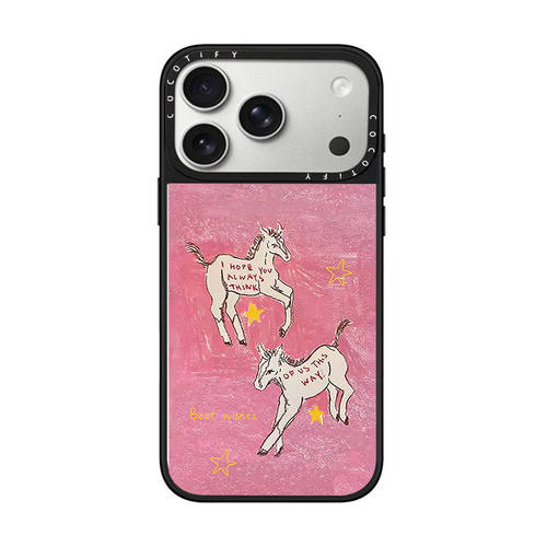 招财桃花波浪小马C家MagSafe磁吸适用iPhone苹果18promax手机壳16plus/15卡通14高级感13潮牌12明星同款创意